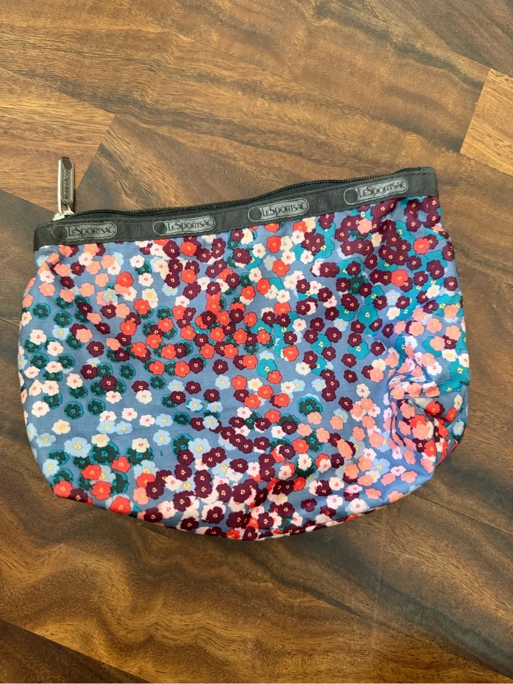 LeSportsac Floral Double Zip Cosmetic Bag - Blue Multi